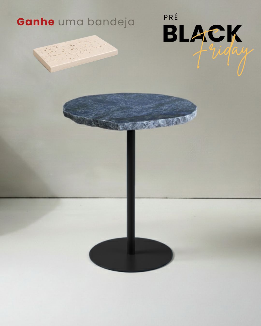 Mesa Orgânica Zera Sodalita Azul Safira