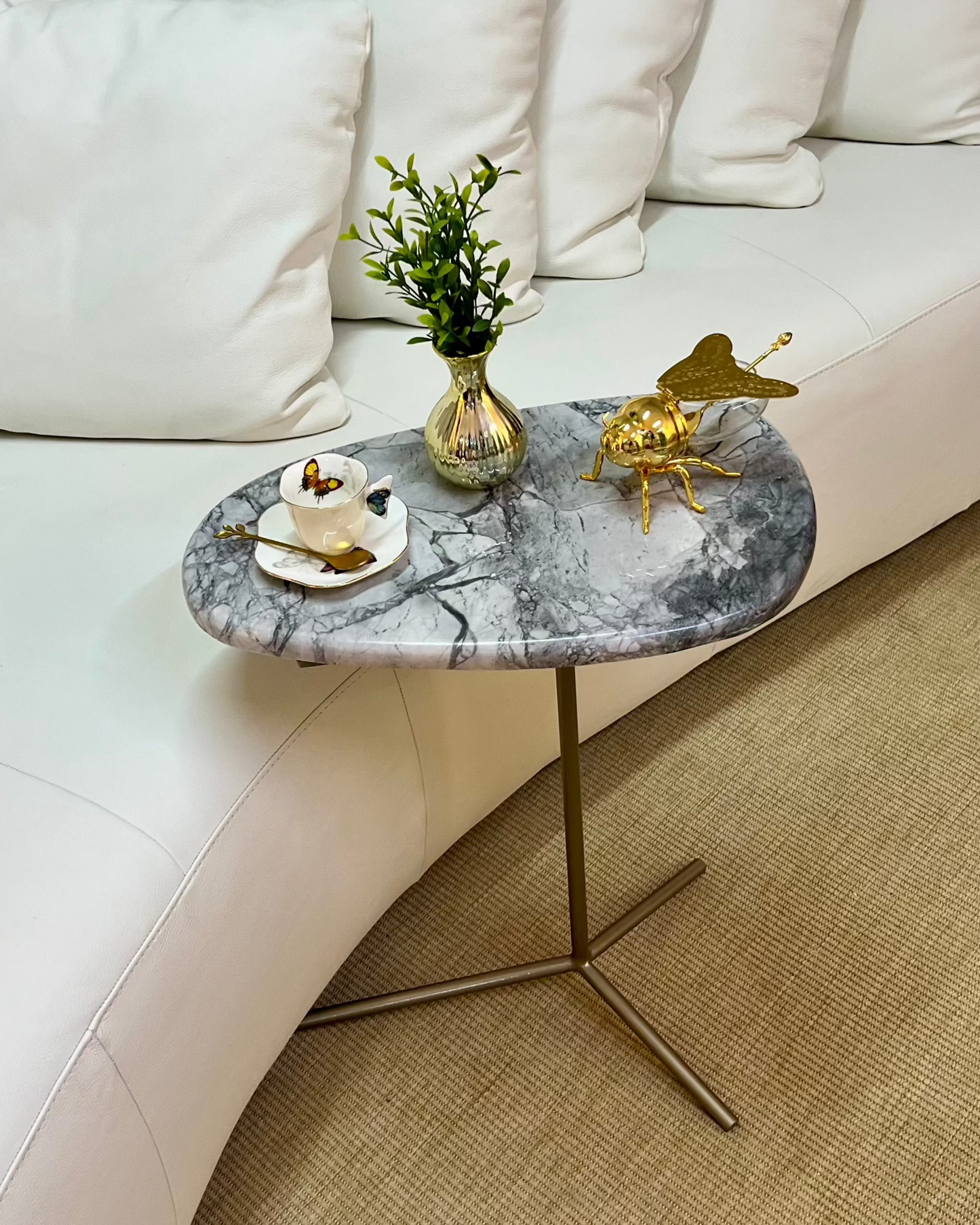 Mesa Flamingo Mármore Rafaello