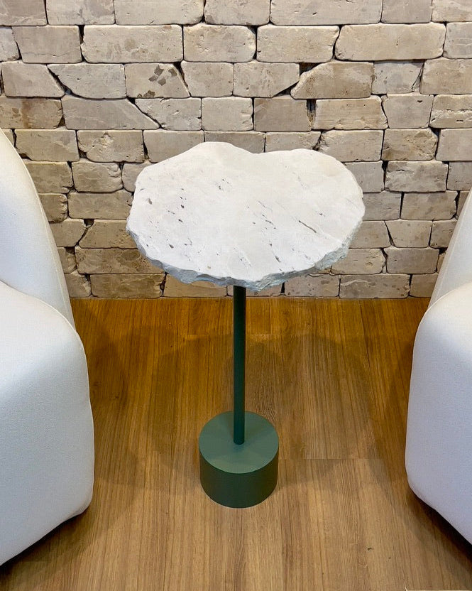 Mesa Orgânica Tempranillo Mármore Travertino White Cream