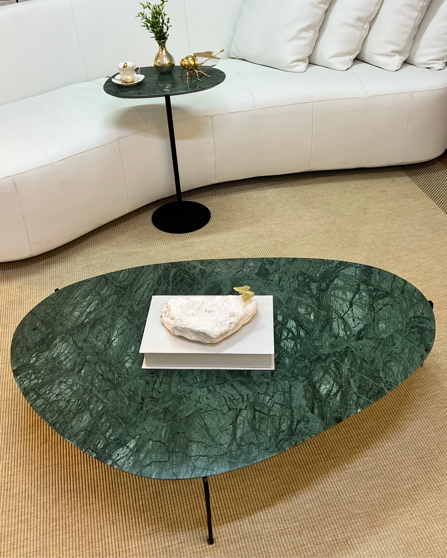 Mesa de Centro Versátille Mármore Verde Guatemala