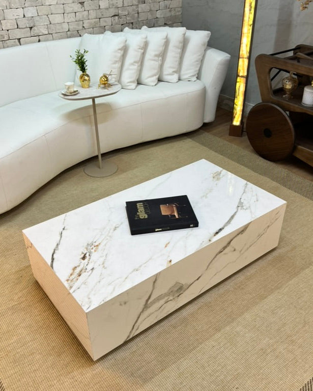 Mesa de Centro Rocca Porcelanato Calacatta