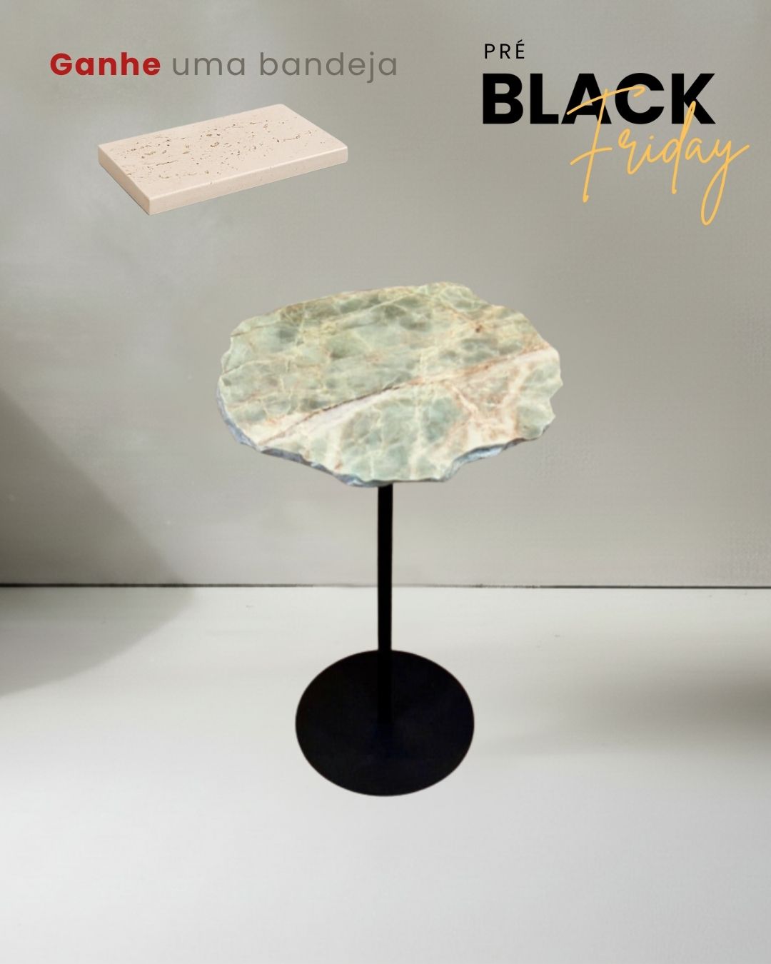 Mesa Orgânica Zera Quartzito Verde Esmeralda