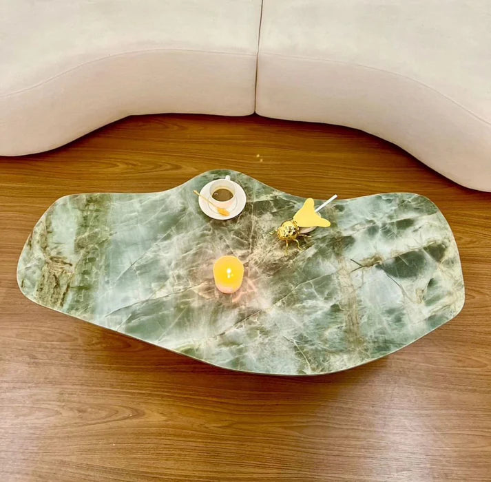 Mesa de Centro Delta Quartzito Verde Esmeralda