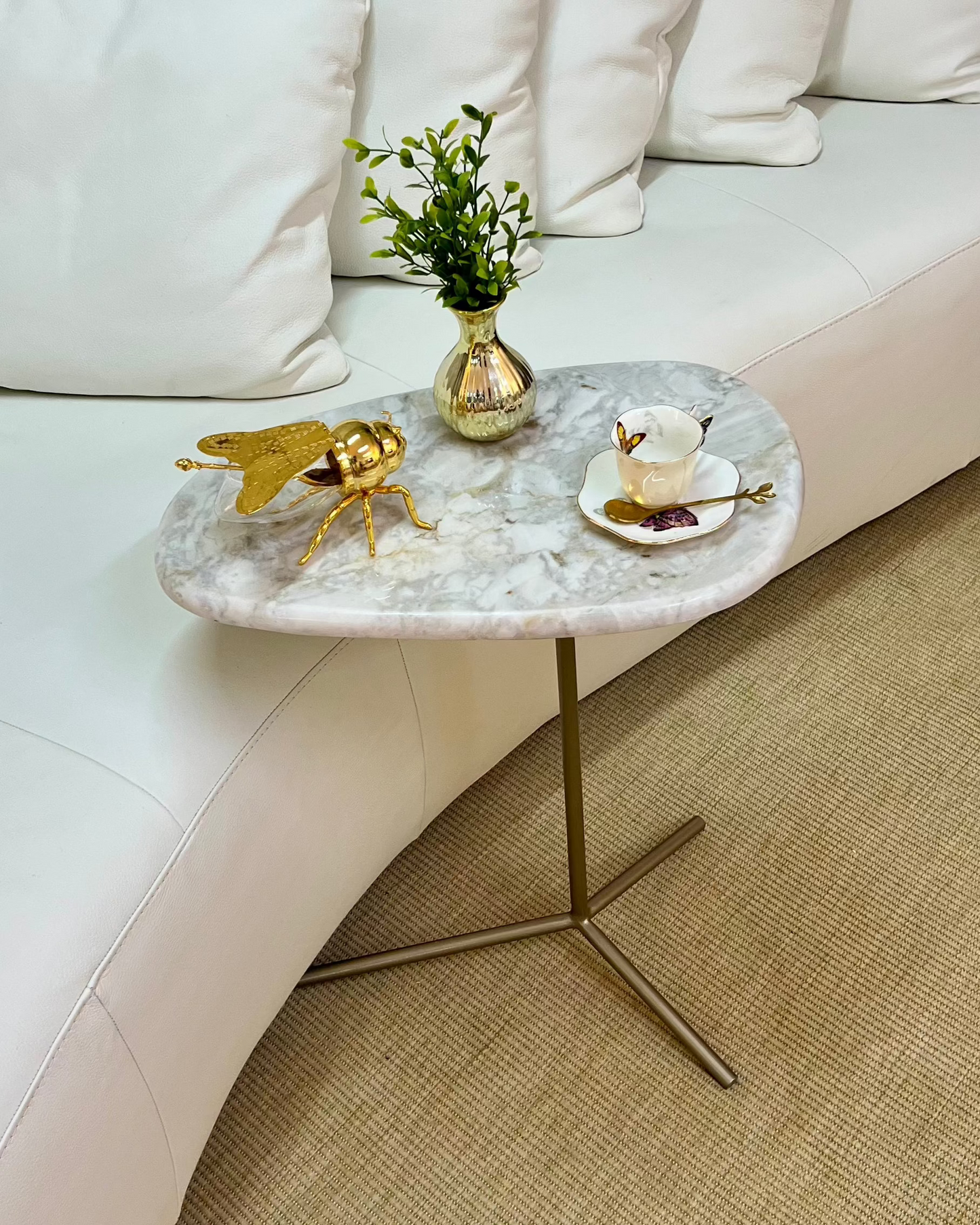 Mesa Flamingo Mármore Calacatta