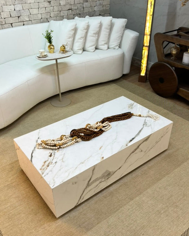 Mesa de Centro Rocca Porcelanato Calacatta
