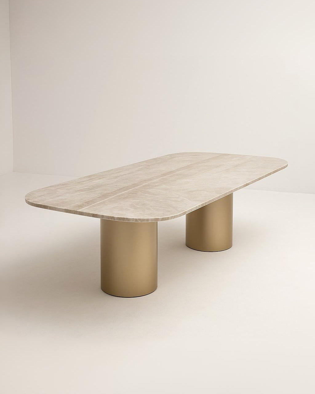 Mesa de Jantar Londres Quartzito Perla Santana