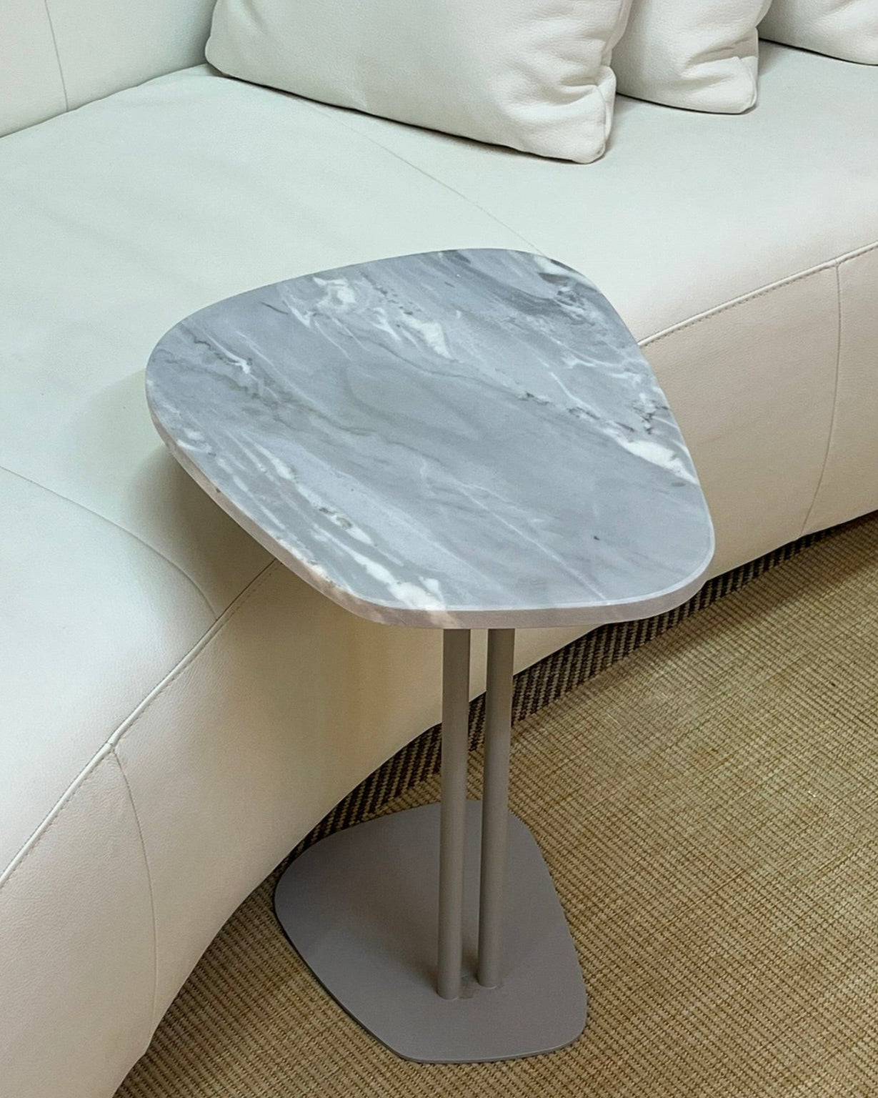Mesa Concha Mármore Grigio Vulcano