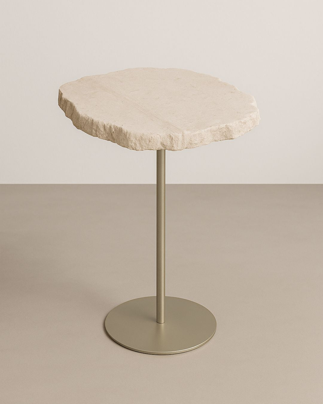 Mesa Zera Orgânica Mármore Travertino Romano