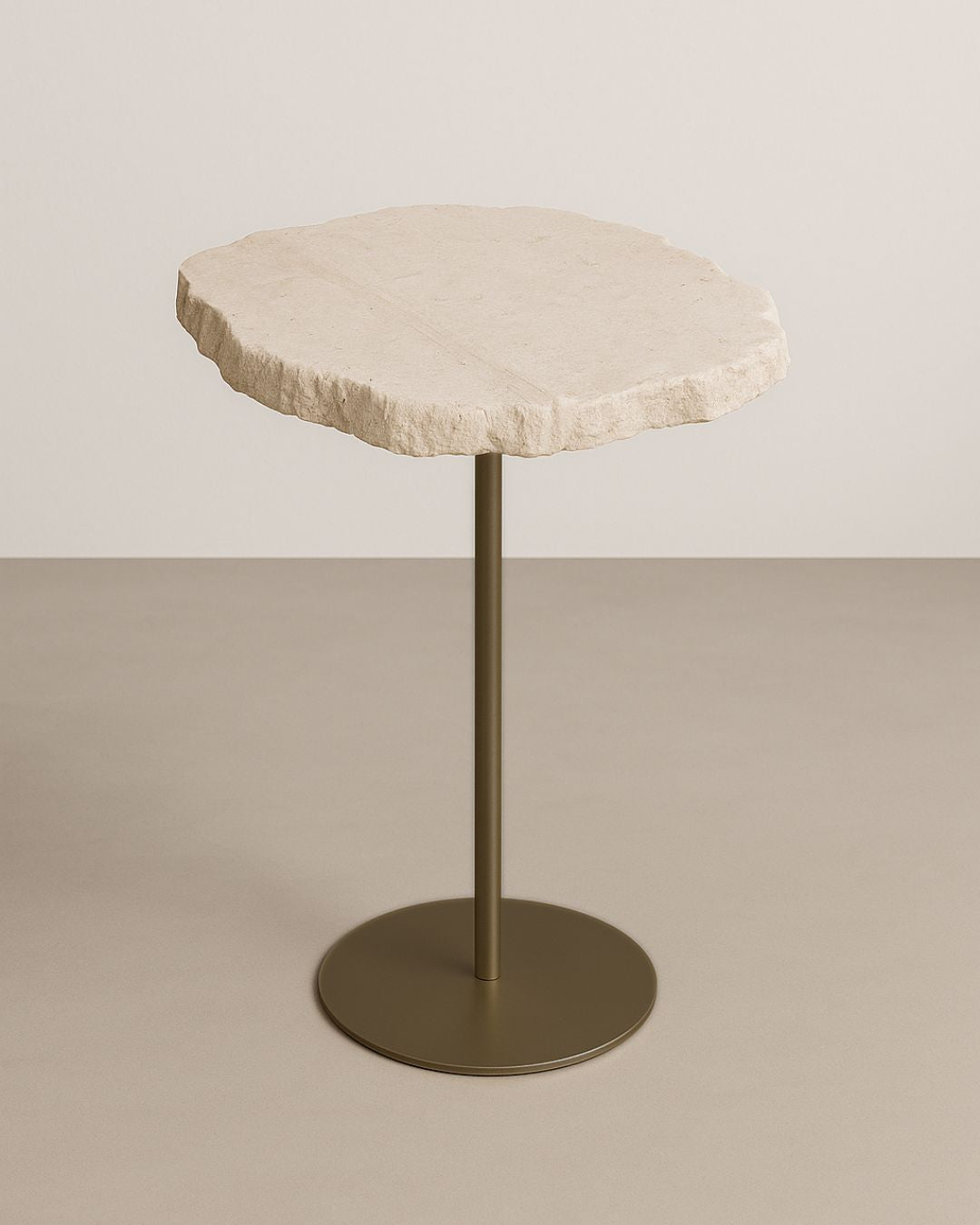 Mesa Zera Orgânica Mármore Travertino Romano