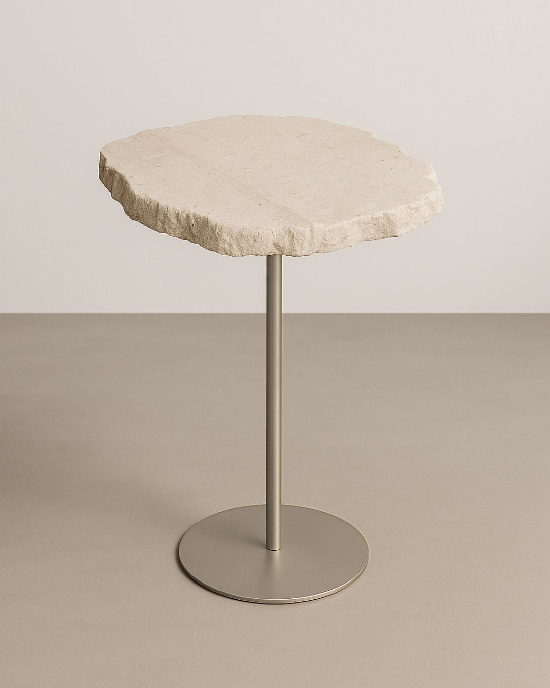 Mesa Zera Orgânica Mármore Travertino Romano