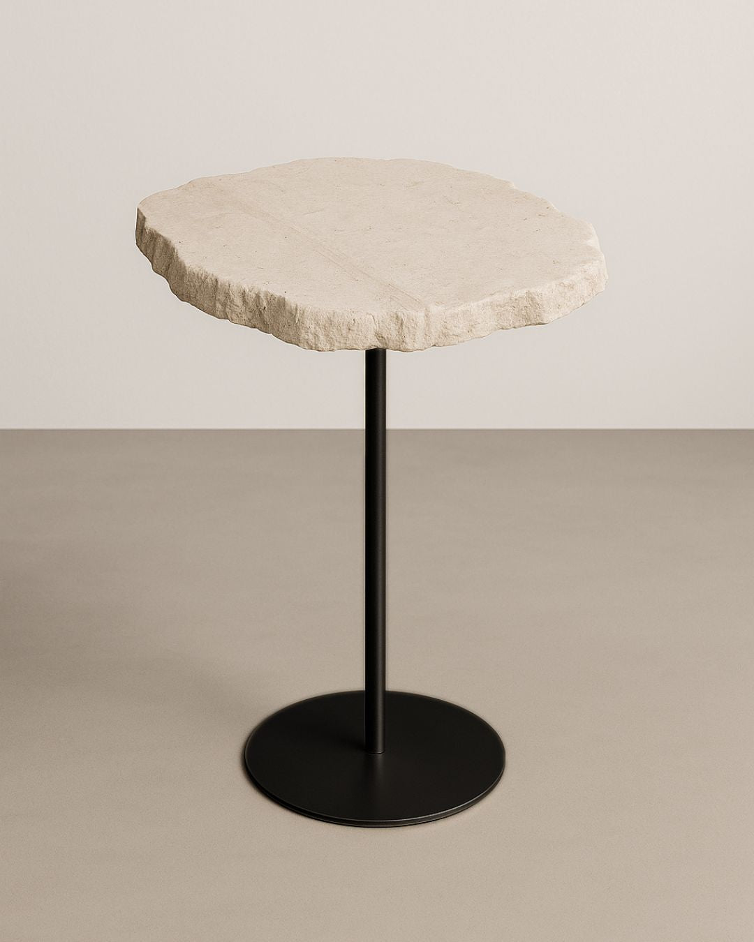 Mesa Zera Orgânica Mármore Travertino Romano
