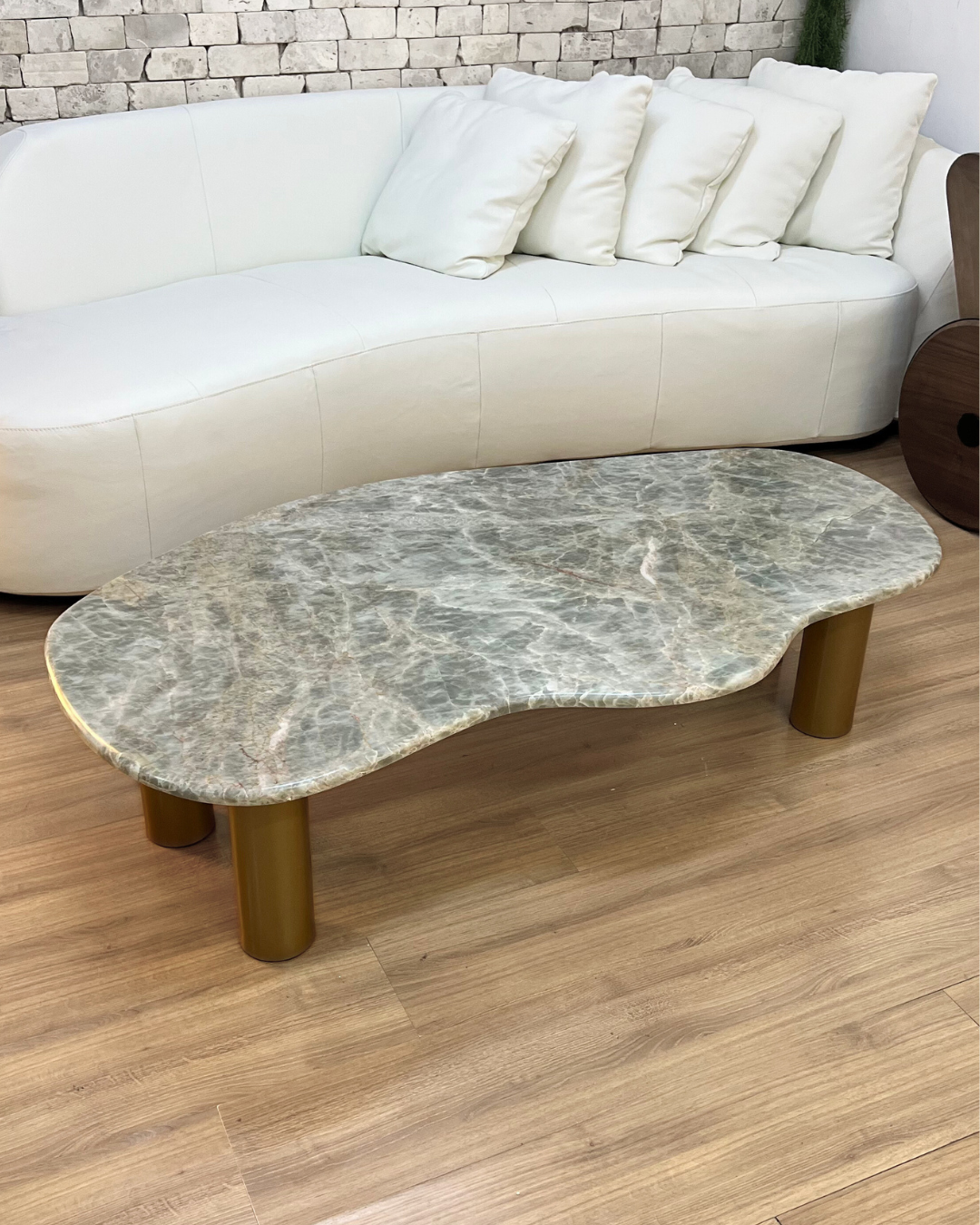 Mesa de Centro Dunas Quartzito Verde Esmeralda
