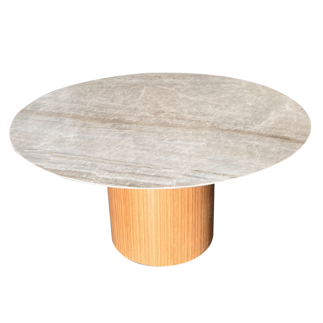 Mesa de Jantar Malbec Quartzito Perla Santana