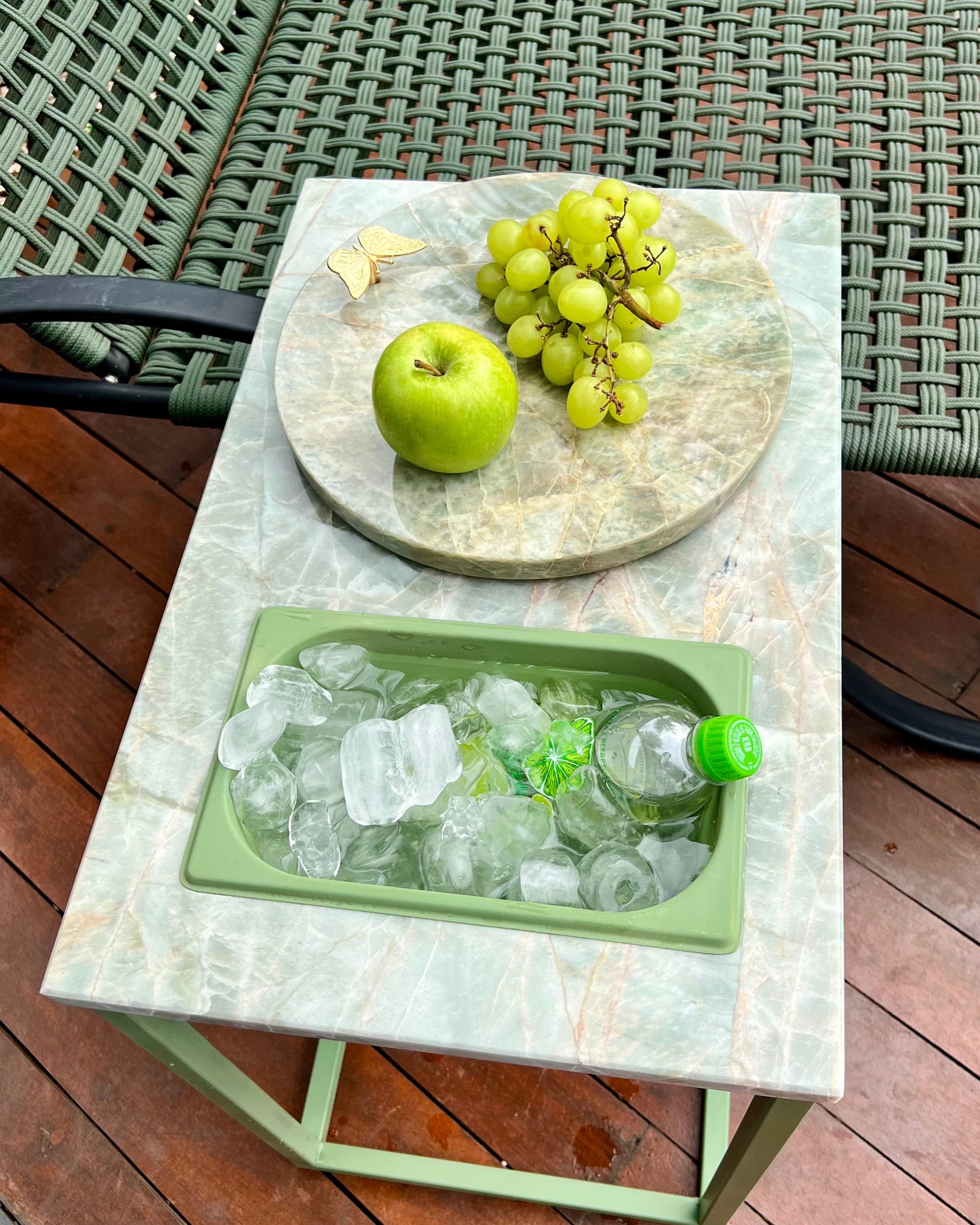 Mesa Gourmet Quartzito Verde Esmeralda