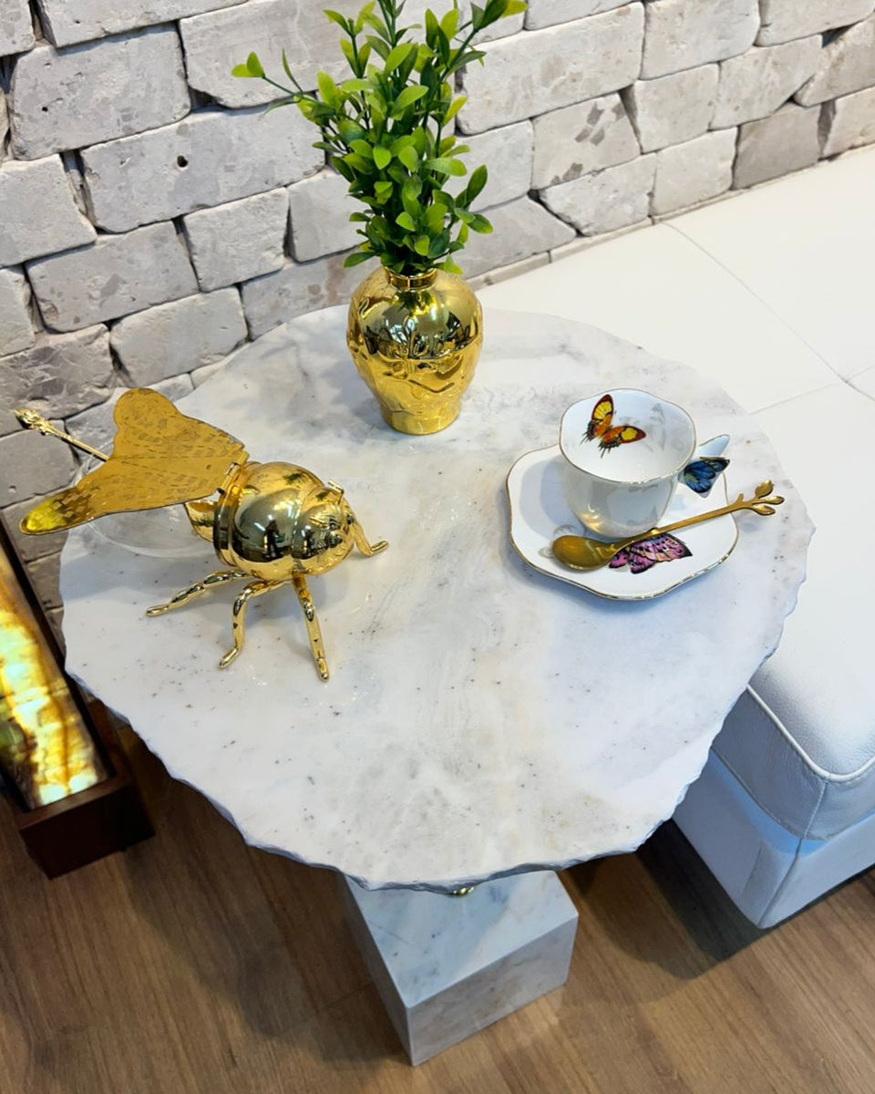 Mesa Malbec Orgânica Mármore Calacatta