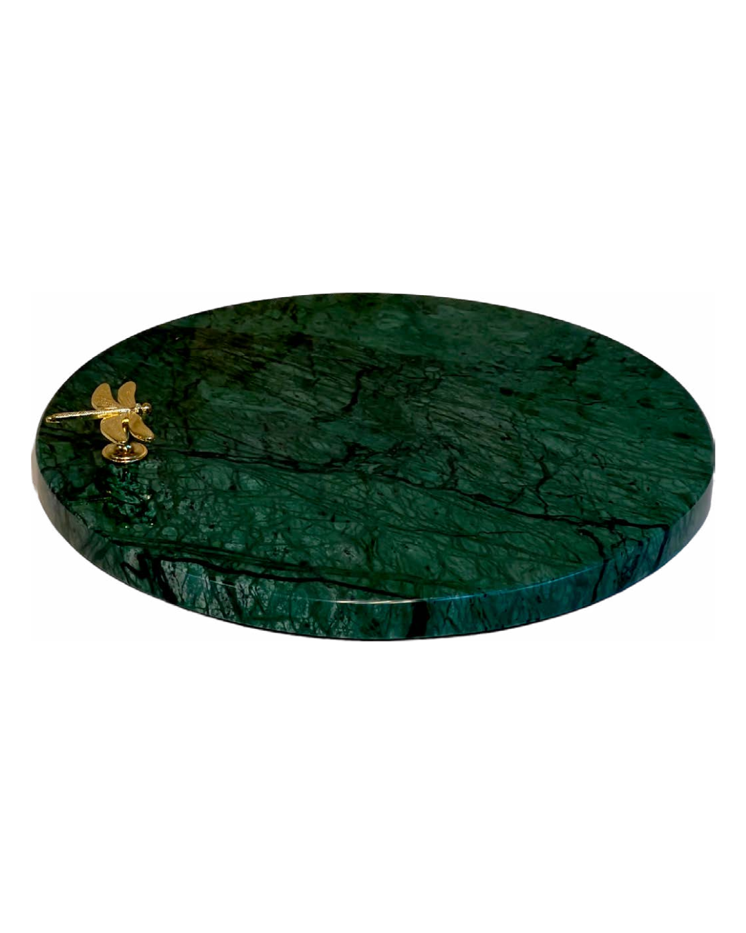 Bandeja Mesa Posta Mármore Verde Guatemala Pegador Libélula