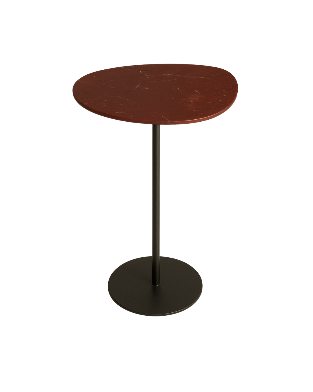 Mesa Tulipa Slim Mármore Vermelho Napoleon