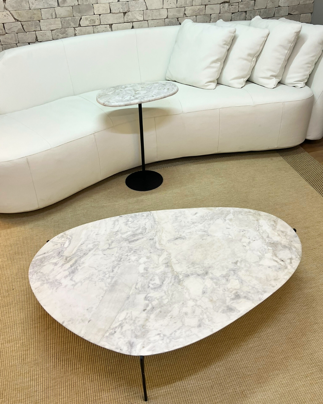Mesa de Centro Versátille Mármore Calacatta