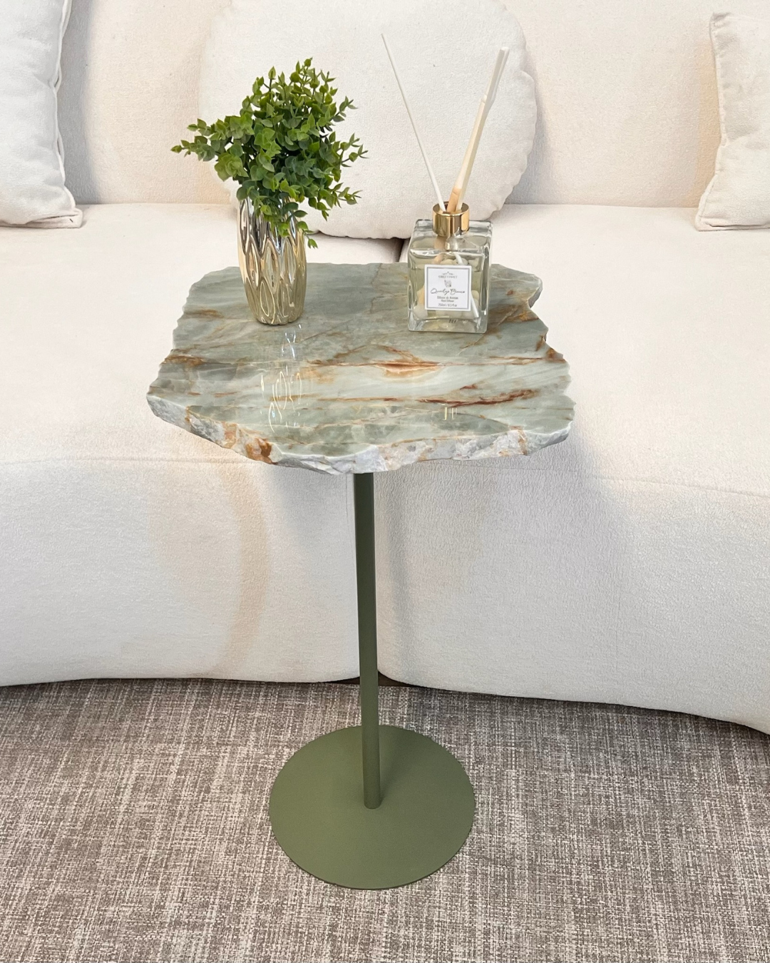 Mesa Orgânica Quartzito Verde Esmeralda