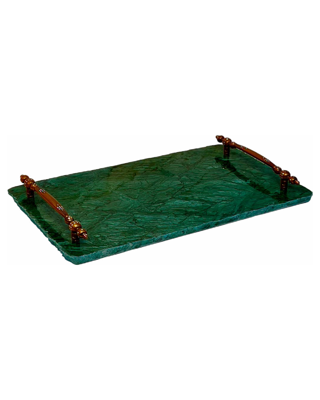Bandeja Recepção Mármore Verde Guatemala