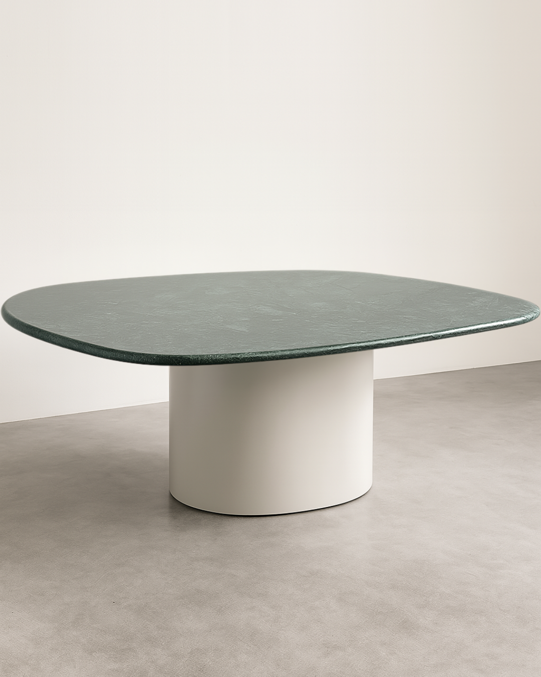 Mesa de Jantar Concha Mármore Verde Guatemala