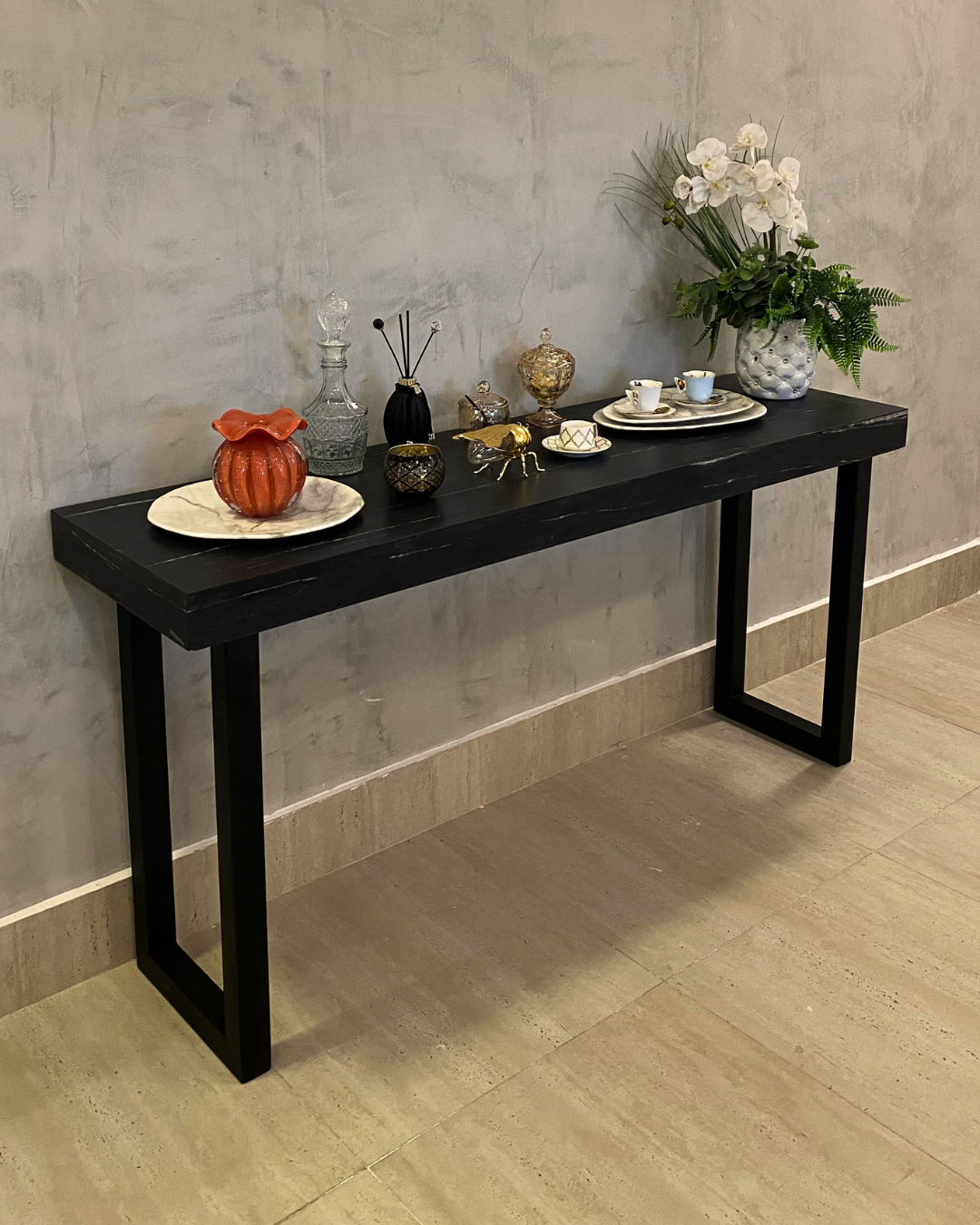 Aparador / Buffet Sierra di Marmo Mármore Nero Striatto