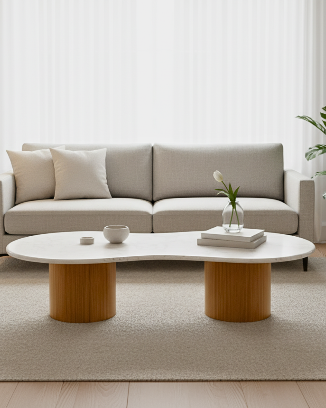 Mesa de Centro Sonatta Mármore Calacatta Premium