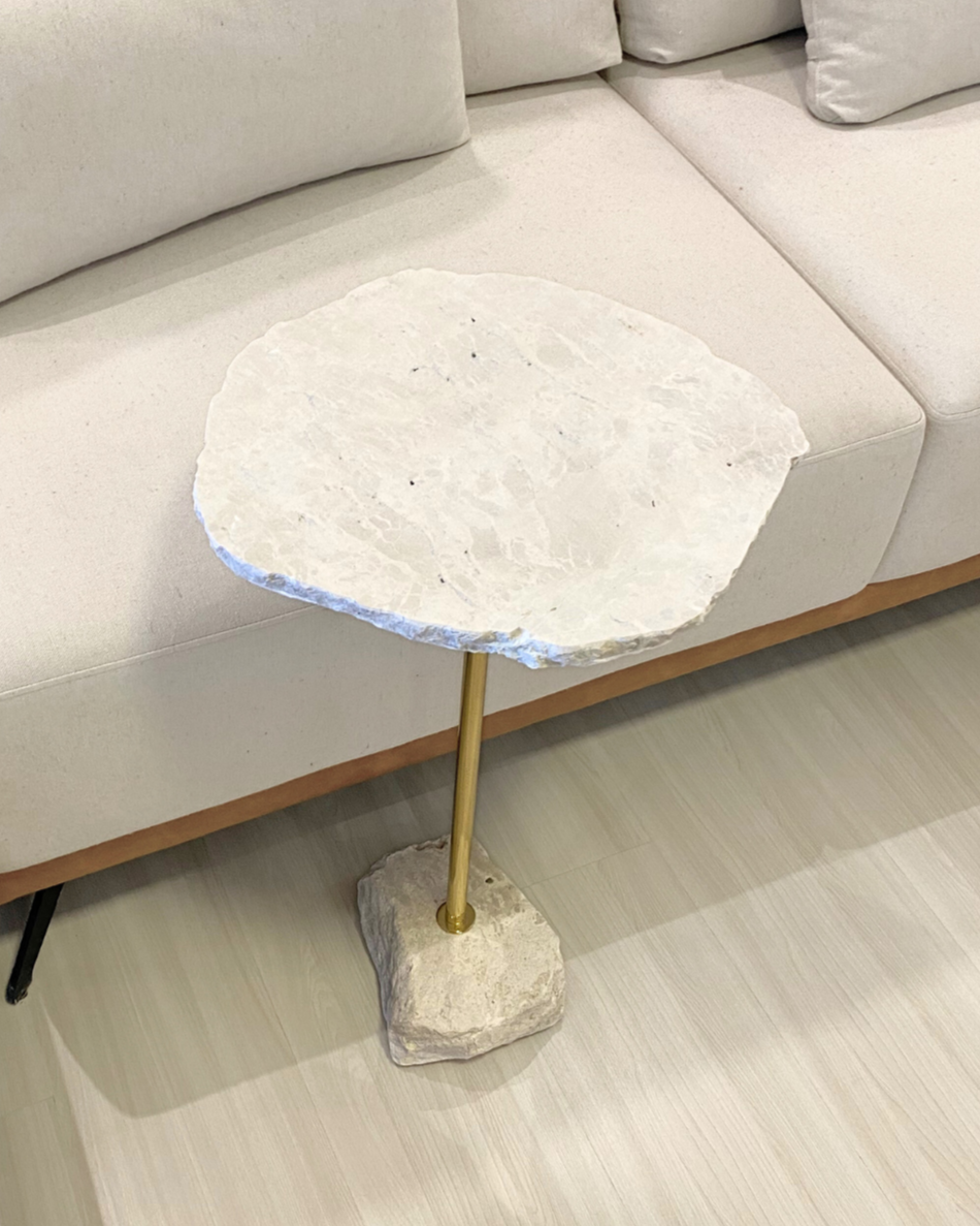 Mesa La Rocca Mármore Travertino Cappuccino