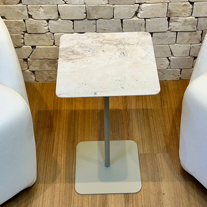 Mesa Quadratto Travertino Romano