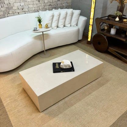 Mesa de Centro Rocca Porcelanato Crema Valência