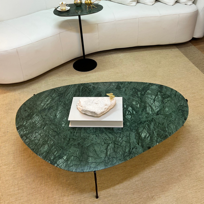 Mesa de Centro Versátille Mármore Verde Guateala