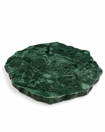 Bandeja Orgânica Mármore Verde Guatemala - 20cm
