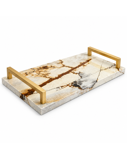Bandeja em Quartzito Terracota Imperial - 40×20cm