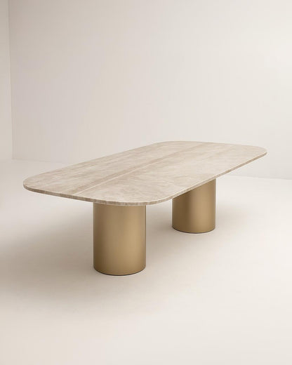 Mesa de Jantar Londres Quartzito Perla Santana