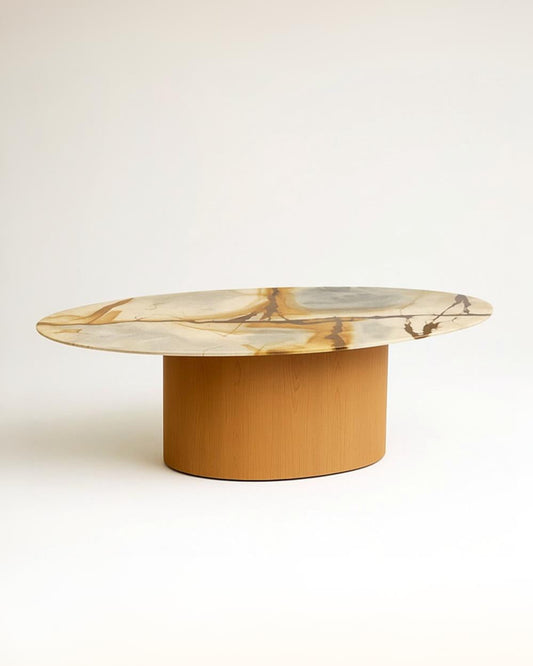 Mesa de Jantar Eleonora Quartzito Terracota Imperial
