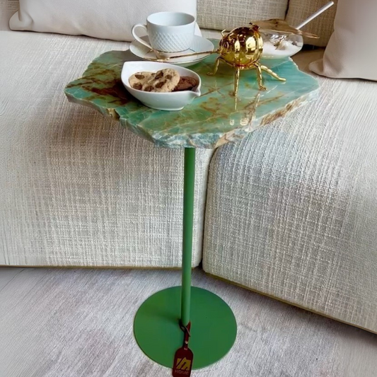 Mesa Orgânica Quartzito Verde Esmeralda