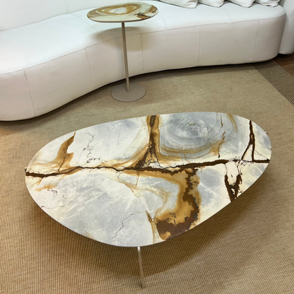 Mesa de Centro Versátille Quartzito Terracota Imperial