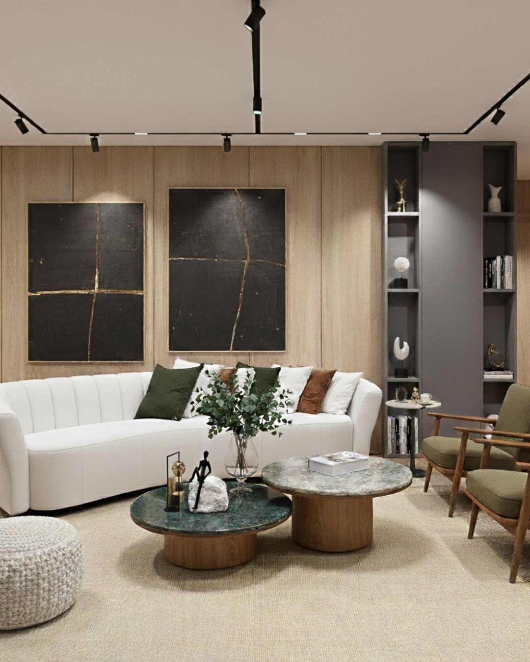 Mesa de Centro Casal Malbec Verde Guatemala e Esmeralda