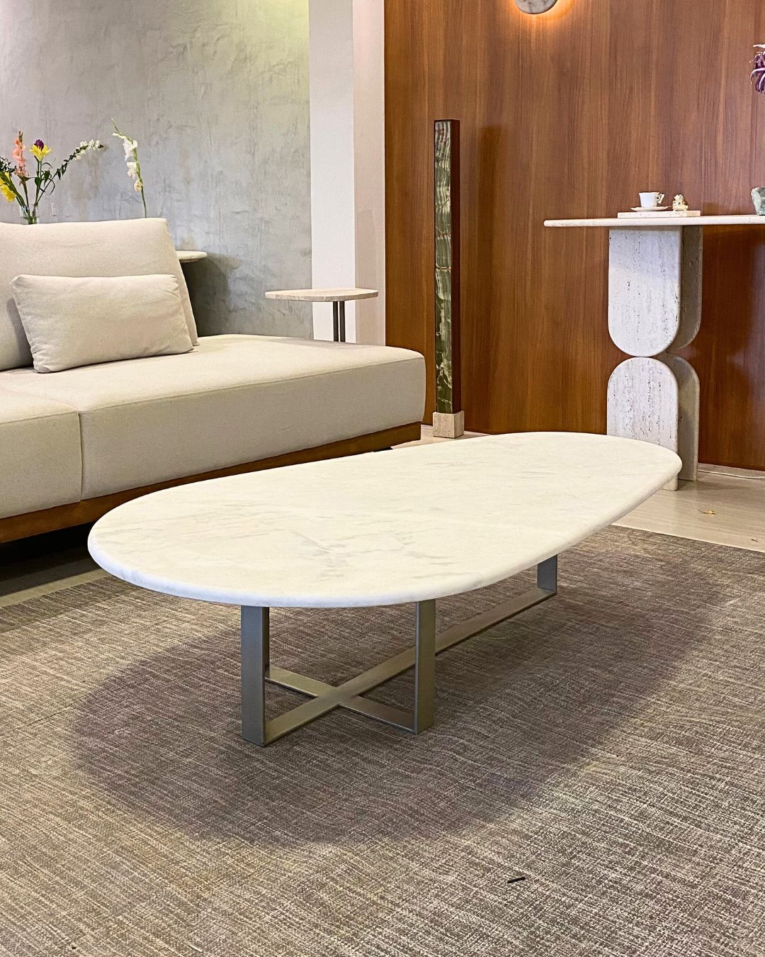 Mesa de Centro Wine Santini Mármore Calacatta Premium