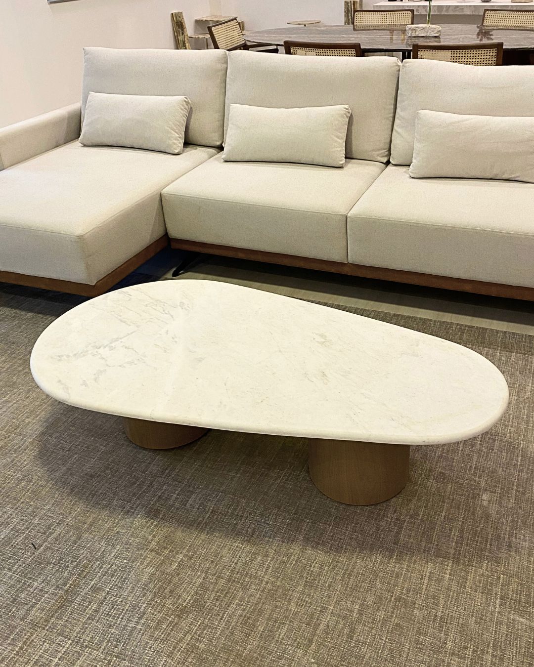 Mesa de Centro Wine Santini Mármore Calacatta Premium