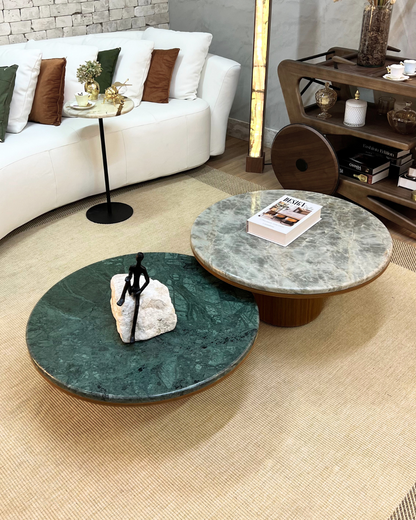 Mesa de Centro Casal Malbec Verde Guatemala e Esmeralda