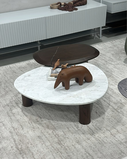 Mesa de Centro Sangiovese Mármore Calacatta Premium