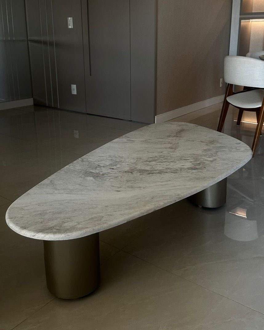 Mesa de Centro Wine Santini Mármore Calacatta Premium