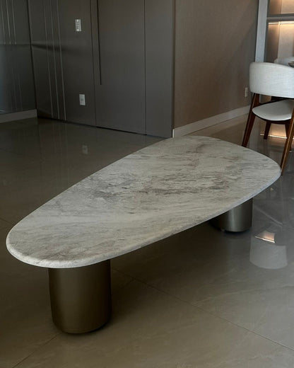 Mesa de Centro Wine Santini Mármore Calacatta Premium