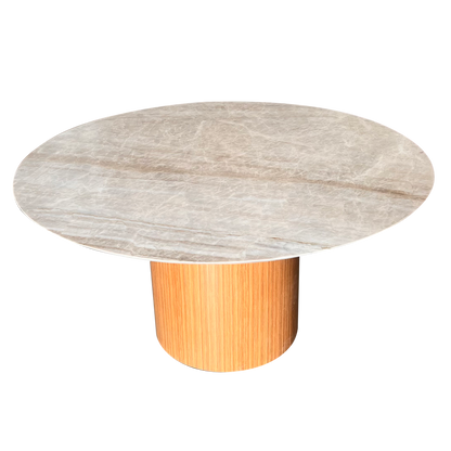 Mesa de Jantar Malbec Quartzito Perla Santana