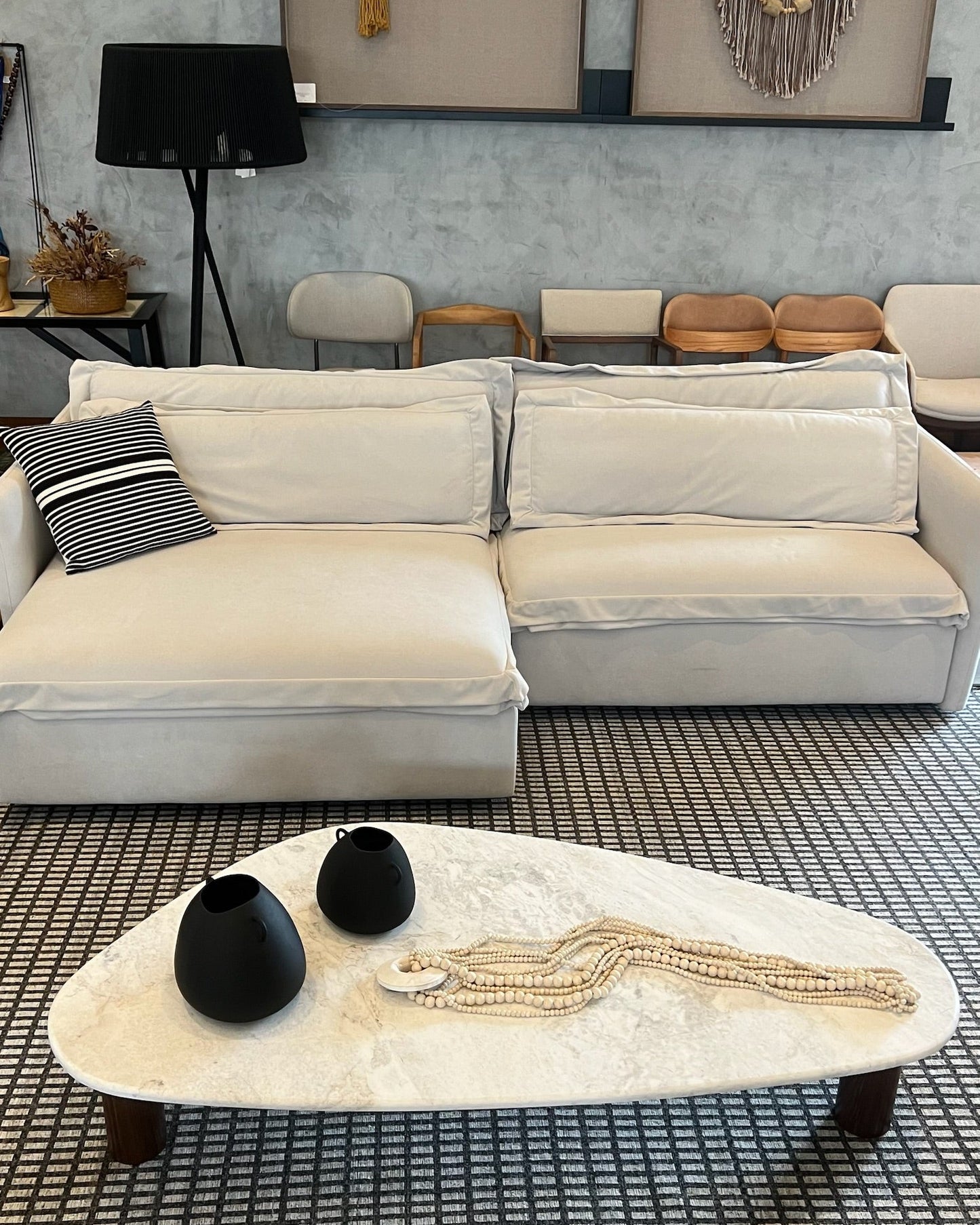 Mesa de Centro Itália Mármore Calacatta Premium