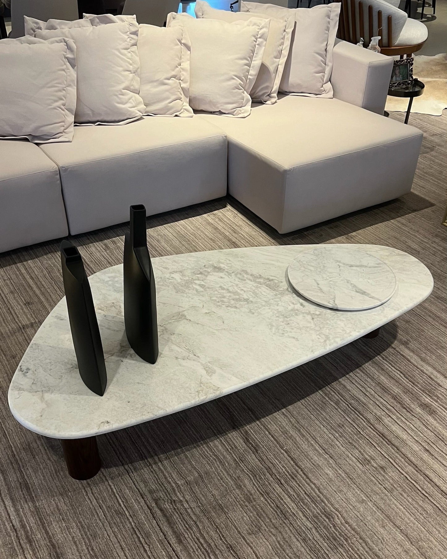Mesa de Centro Itália Mármore Calacatta Premium