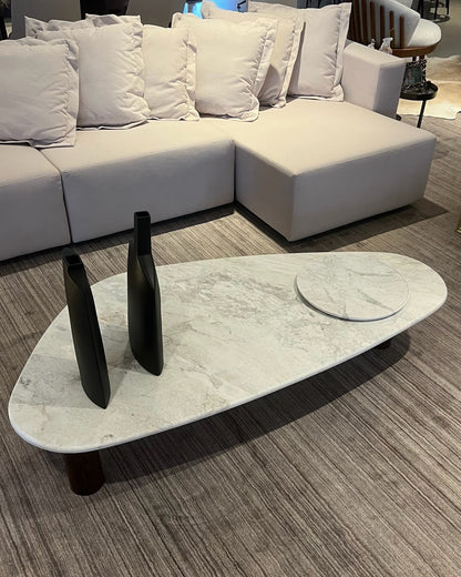 Mesa de Centro Itália Mármore Calacatta Premium