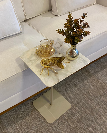 Mesa Quadratto Mármore Calacatta