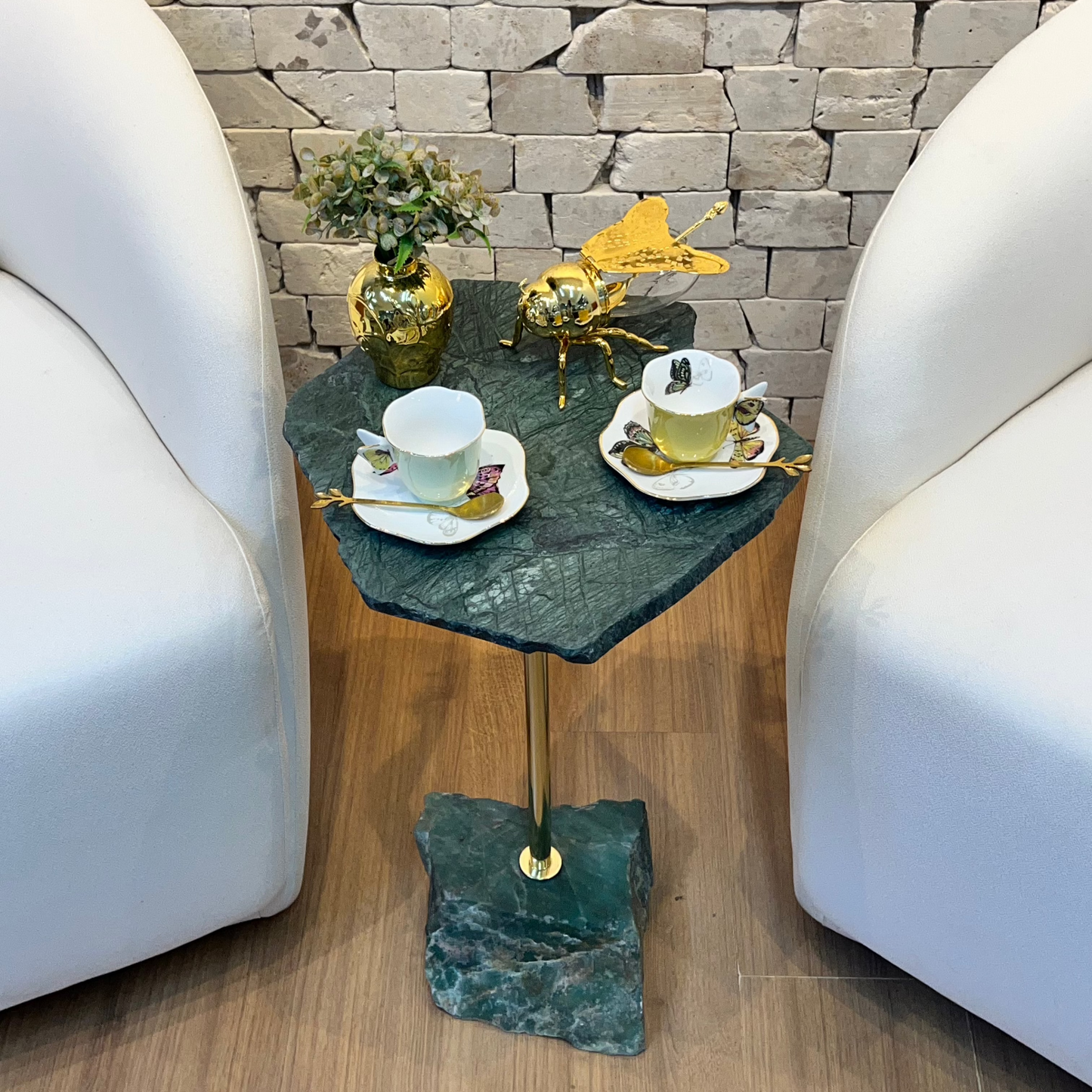 Mesa La Roca Mármore Verde Jade